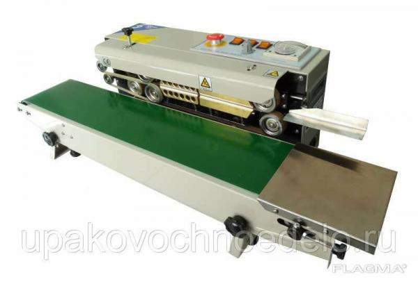 Конвейерный роликовый запайщик пакетов FRB-770I горизональный