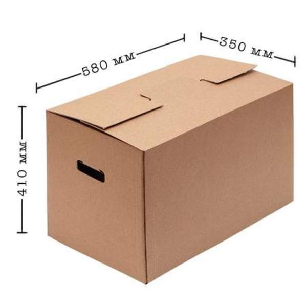 Короб №18 архивный самосборный 580х350х410, Т-24 бурый