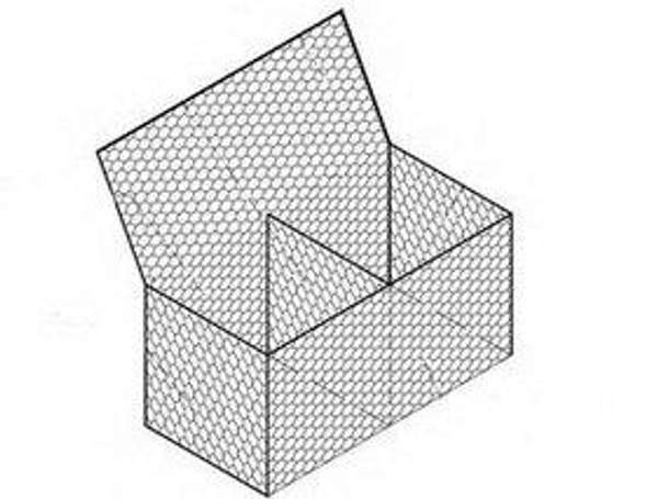 Коробчатый габион 1,5/ 1/ 1 м. Цинк