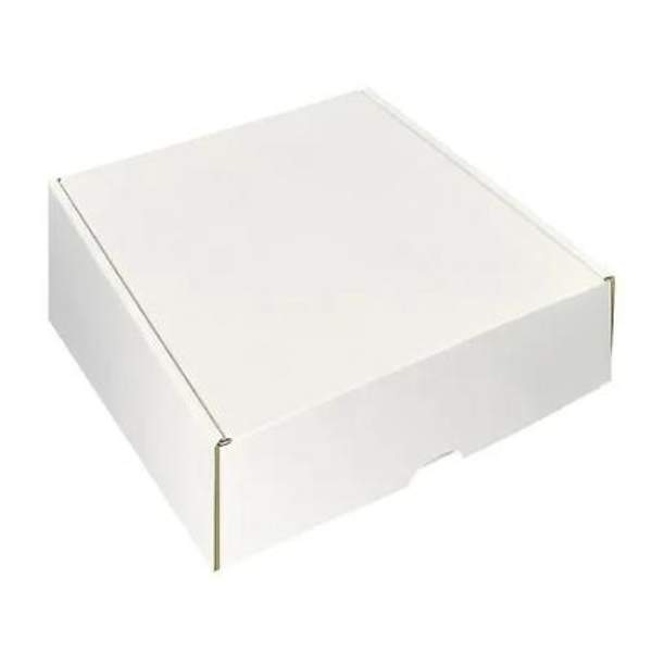 Коробка для капкейков, без вставки, белая, 240х240х100 мм