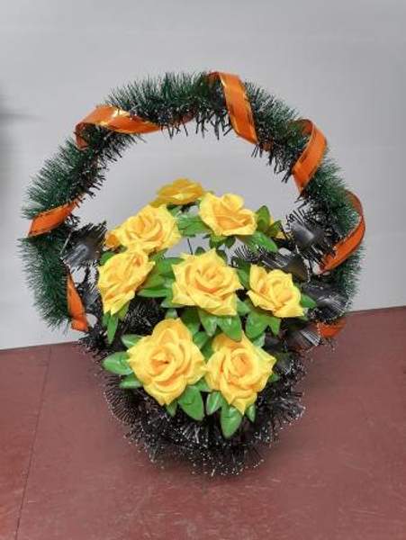 Корзина ритуальная "Тарелка"