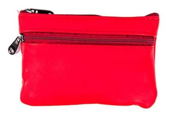 Кошелек-ключница мужской, на застежке молнии, с полнительным внешним отделением на застежке молнии, из