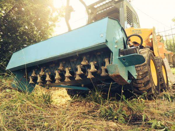 Косилка (кусторез, ширина 1,6м) для мини погрузчика