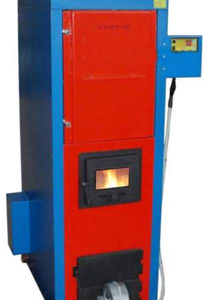 Котел длительного горения СТАРТ-50-Long на 50кВт, дрова, уголь, электроэнергия, водяной контур