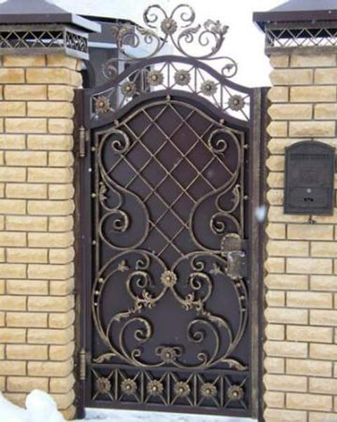 Кованая калитка 04