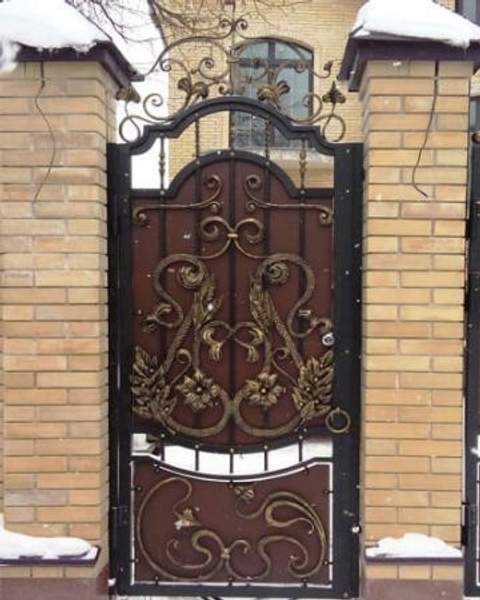 Кованая калитка 08