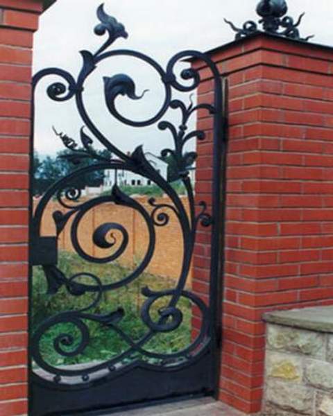 Кованая калитка 09