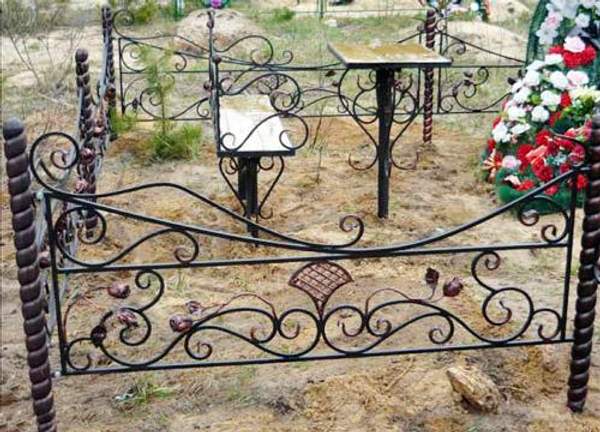 Кованая оградка №64 - изготовим по вашим размерам