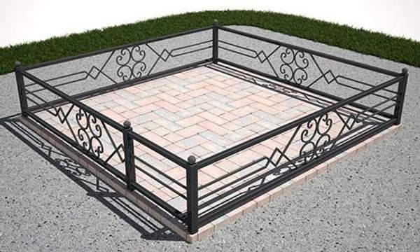 Кованая оградка №66 - изготовим по вашим размерам