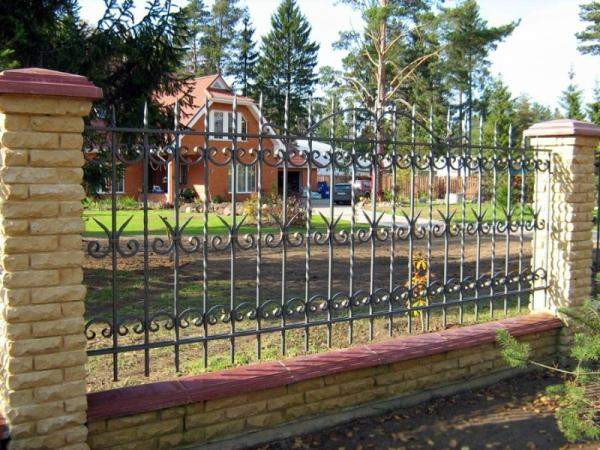 Кованый забор 16