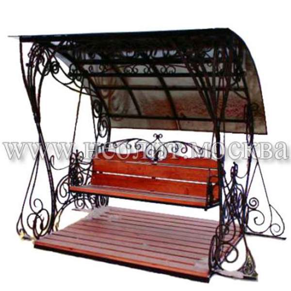 Кованные садовые качели СКК-03
