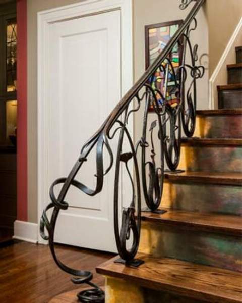 Кованые перила 002