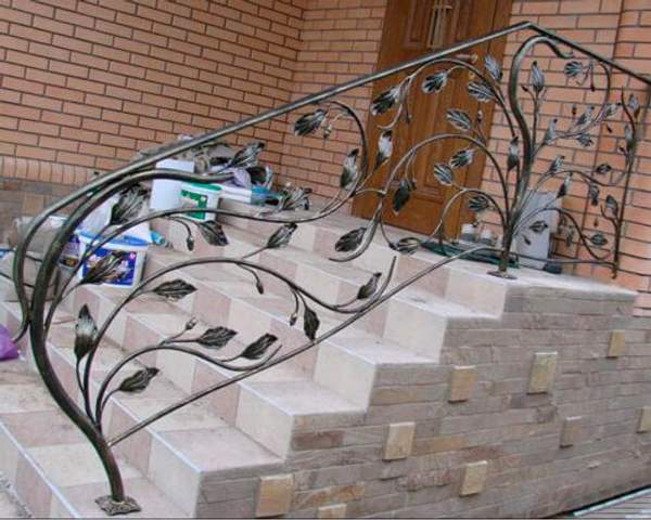 Кованые перила 019