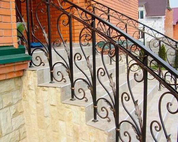 Кованые перила 037