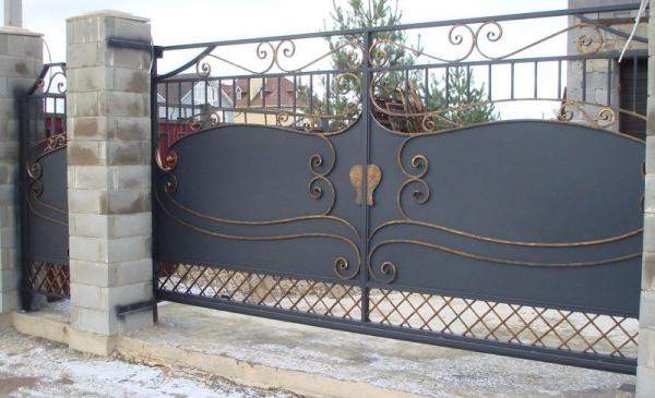 Кованые ворота 016