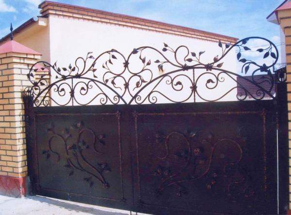 Кованые ворота 017