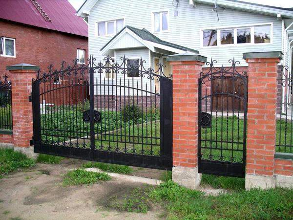 Кованые ворота 018