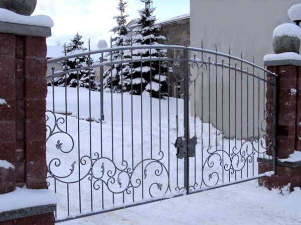 Кованые ворота 028
