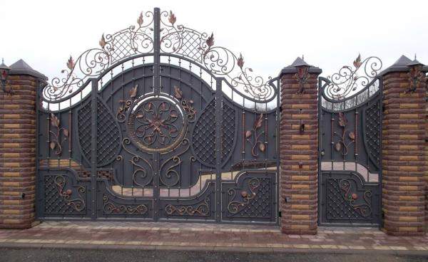 Кованые ворота 040
