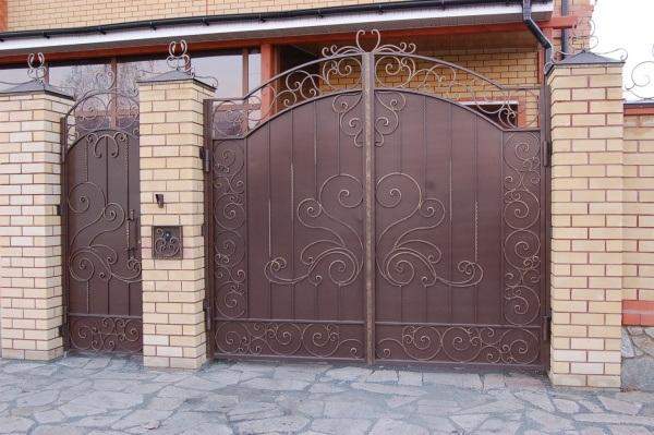 Кованые ворота 049