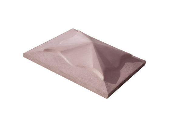 Козырек для забора 450х450 (коричневая)