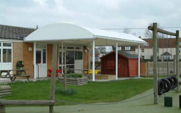 Козырьки над крыльцом, навесы над террасами