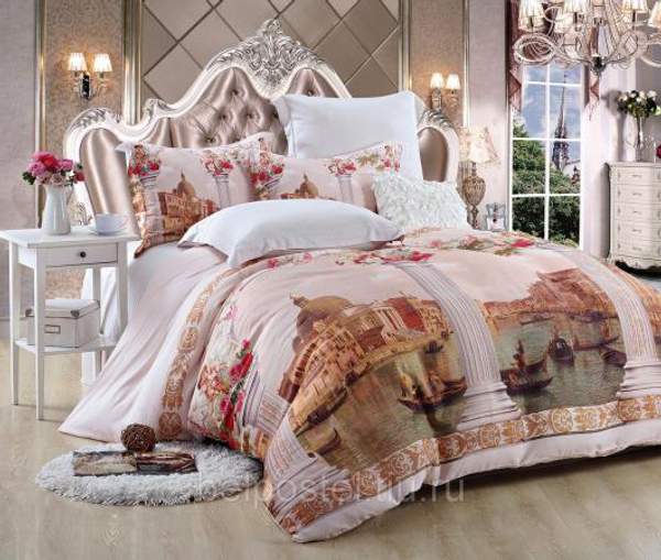 КПБ CRISTELLE 3D Bamboo Евро 4 наволочки