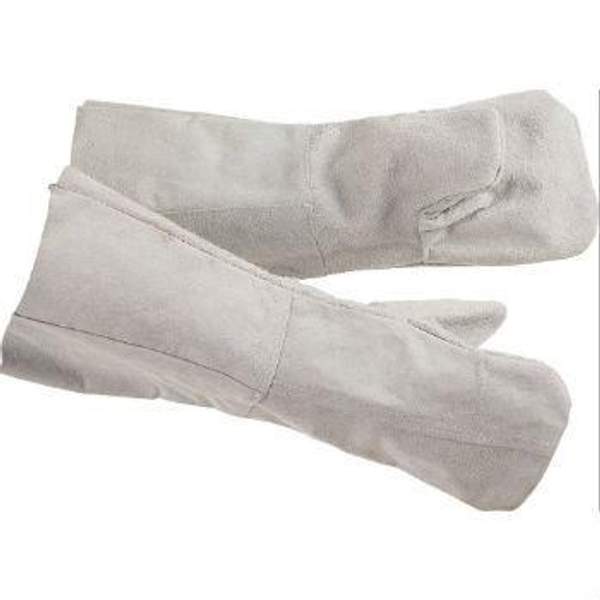 Краги спилковые двупалые