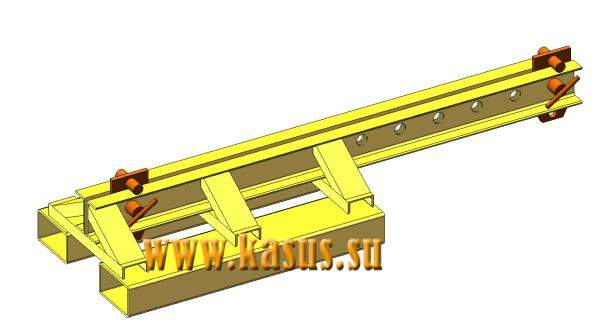 Кран-балка стрела КБС 165/50 навесная на погрузчик