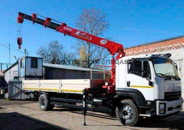 Кран-манипулятор Isuzu FSR 34 с КМУ Unic 554 п.м 12 т