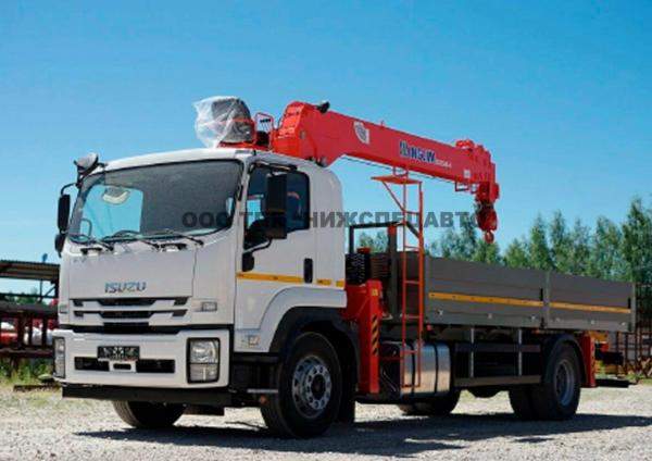 Кран-манипулятор Isuzu FVR 34 с КМУ Kanglim 1256