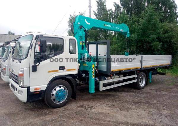Кран-манипулятор JAC N120 с КМУ HKTC HLC-5014 п.м 12 т