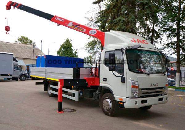 Кран-манипулятор JAC N90-LS с КМУ UNIC 374 (9т)