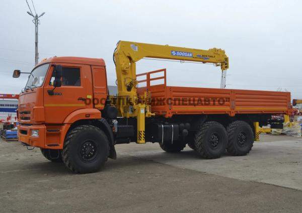 Кран-манипулятор Камаз 43118 с КМУ Soosan 736