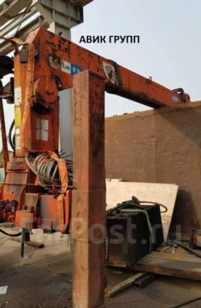 Кран манипулятор Kanglim 6.5 тонн, высокие аутригеры, верх пост