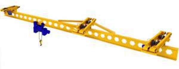 Кран мостовой подвесной однобалочный г/п 5,0тн пролет 10,5+10,5м