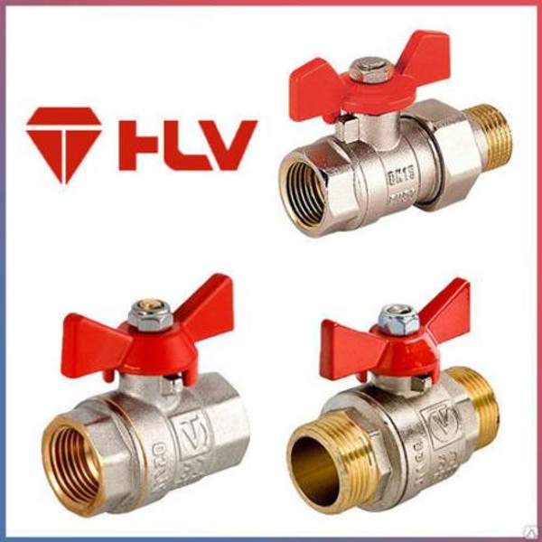 Кран шаровый латунный HLV