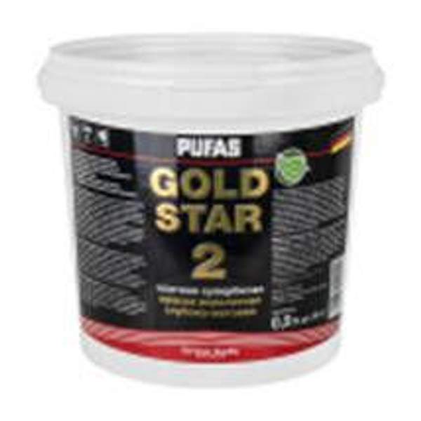 Краска акрилатная супербелая глубокоматовая морозостойкая 0,9 л = 1,5 кг ПУФАС GOLD STAR 2