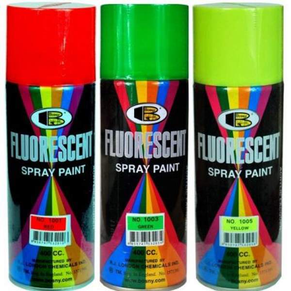 Краска Bosny флуоресцентная 520мл, 300гр, аэрозольная краска
