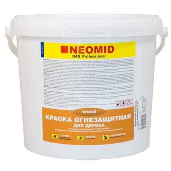 Краска для дерева Неомид 040 Огнезащитная — 25 кг
