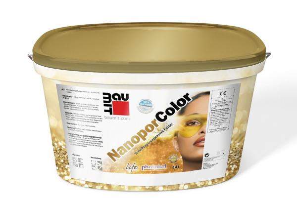 Краска фасадная силикатная «Baumit NanoporColor» 14 л