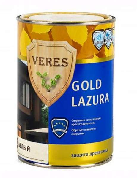 Краска Верес Верес Голд лазура №12 Белый 0,9 л купить