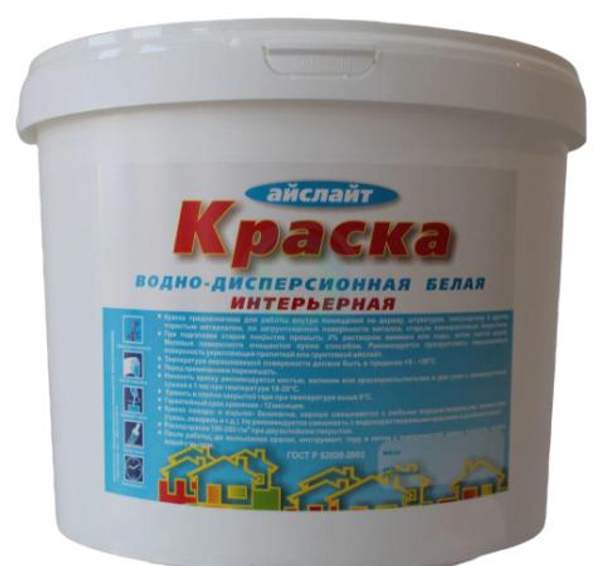 Краска водно-дисперсионная интерьерная для стен и потолков, 15 кг