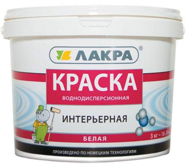Краска водоэмульсионная интерьерная белая Лакра 6,5 кг