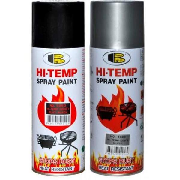 Краска жаростойкая BOSNY 520мл (до 600 градусов С) аэрозольная