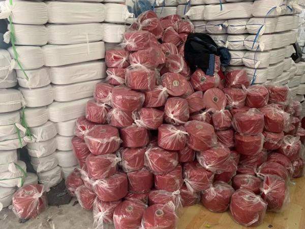 Красная пряжа Nm 10/1 (Ne6/1)