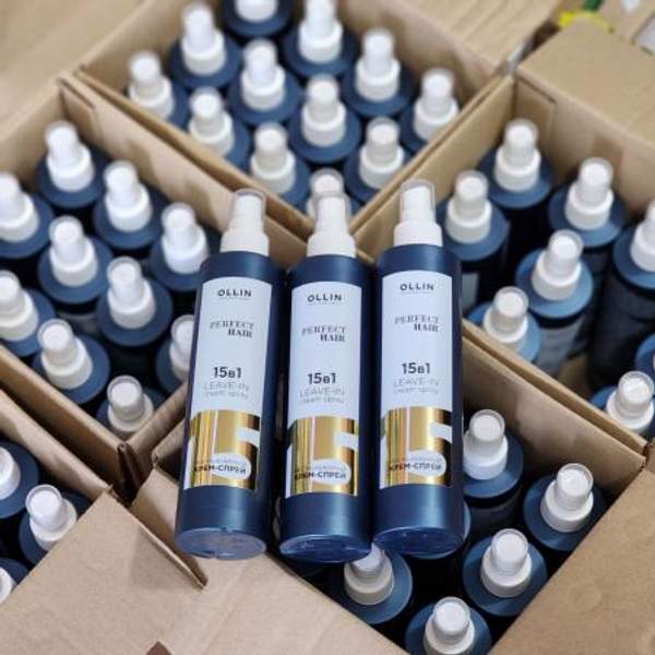 Крем-спрей многофункциональный Ollin Professional 15 в 1, несмываемый, 250 мл