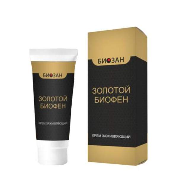 Крем Золотой Биофен Биозан - псориаз, герпес, пролежни, язвы
