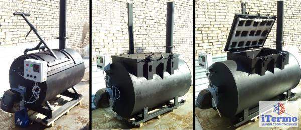 Крематоры К-1500 / 1600 кг/ 4000*1800*3500 мм/ 5000 кг газ