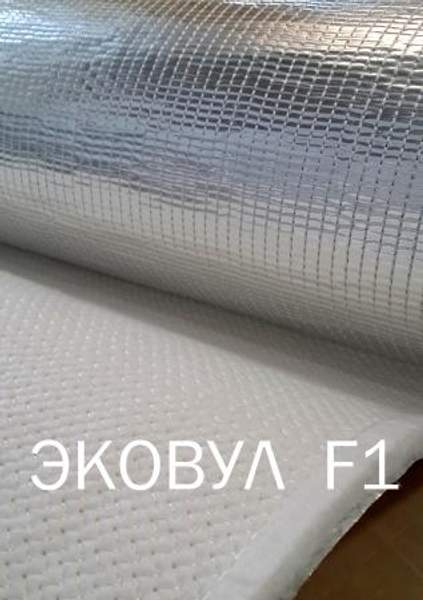 Кремнеземный огнеупорный мат прошитый с фольгой (фольгированной тканью) ЭКОВУЛ F1-6 мм